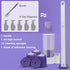 DuringCo Disposable Toilet Brush, Toilet Bowl Cleaner Disposable Toilet Cleaning System- Toilet Bowl Cleaner Brush Set with Storage Caddy and 18 T...