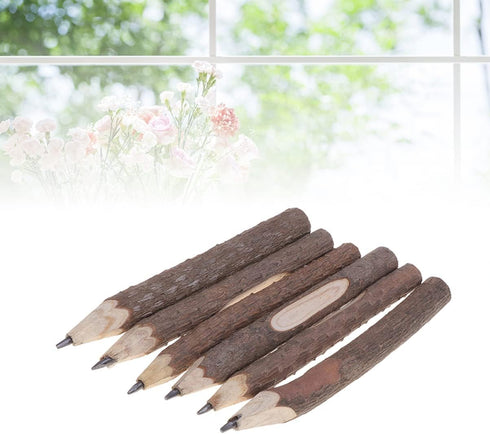 NUOBESTY Wood Branch Pencil Supplies 30 pcs Natural Retro Twig Rustic Pencils Tree Branch Office Gifts for Wooden Pencil Cm Bark Bark Pencils Bran...