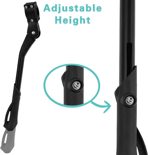 Cyfie Bike Kickstand, Universal Rear Side Bicycle Kickstand for 24 26 27 29 inch, Adjustable Kick Stands for Adult Bike 24" to 29" Mountain Bike 7...