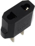 ANRANK E-U4113619AK European to USA American Outlet Plug Adapter (Black, 2-Pack)...