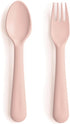 mushie Flatware Fork and Spoon Set For Kids | Made in Denmark (Blush)...