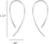 Boma Jewelry Sterling Silver Wire Loop Pull Through Threader Hoop Earrings...