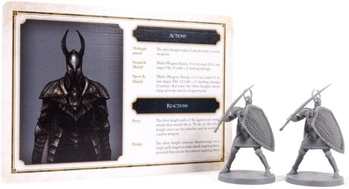 Steamforged Games Dark Souls The Role Playing Game: The Silver & The Dead Miniatures & Stat Cards...