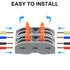 DIANN 10pcs Lever Wire Connectors 2 Circuit Inline Splices Electrical Wire Connector SPL-2 Lever Nuts Wire Connectors 28-12 AWG Quick Connect Spli...