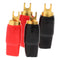 2 Pairs Speaker Wire Connector Spade Terminal Speaker Terminal Copper Spade Wire Connectors Automotive 0ga Terminal Electrical Wire Connectors Spe...