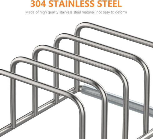 Cutting Board Holder Stand, Cutting Board Storage Rack, Cutting Board Organizer, 304 Stainless Steel Cutting Board Holder, Cookie Sheets Organizer...