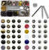 12.5 mm Snap Fastener Kit 12 Colors 120 Sets Clothing Snaps Metal Solid Snaps Buttons Kit Press Tool for Clothing Sewing and Crafting...