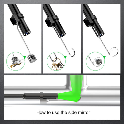 Endoscope Camera with Light, HD Wireless Endoscope, IP67 Waterproof Borescope Inspection Camera, 8mm 16.4ft Semi-Rigid Snake Camera Cable, Industr...