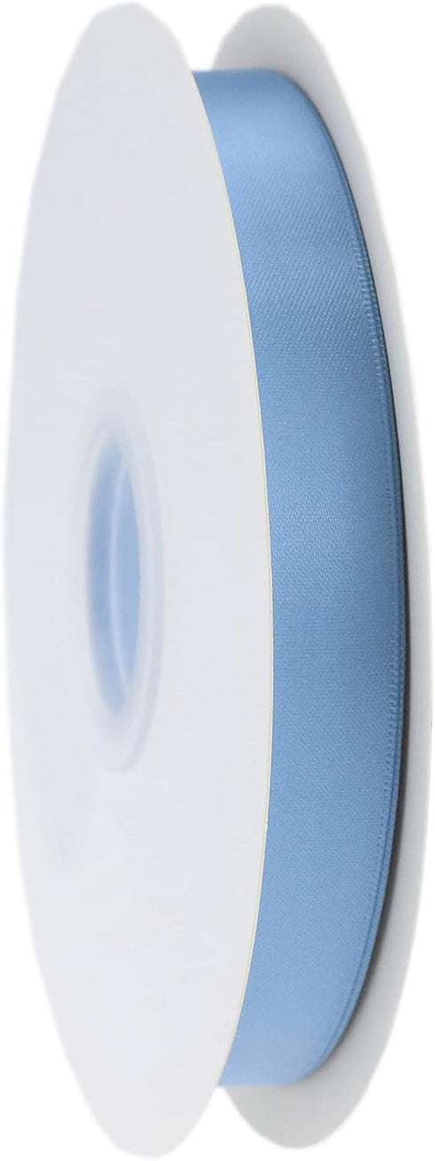 Dusty Blue Ribbon 5/8 Inch Dusty Blue Satin Ribbon Wedding Ribbon for Gift Wrapping Hair Ribbon Gift Ribbon Silky Ribbon for Crafts Christmas Deco...