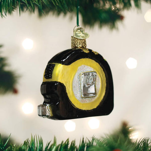 Old World Christmas Glass Blown Ornament Tape Measure (32295)...