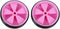Kids Bicycle Training Wheels, 1 Pair Bike Assist Wheel Balance Stabilisers Training Tool Low Noise Rubber Bike Replacement Stabilizer Wheels(Pink)...