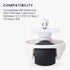 kwmobile Replacement Front Wheel Compatible with Roborock S6 and S7 Series S65 / S55 Max / S65 Pure / S45 Max / S7 / S75 / S7 Max / T7S Plus / G10...