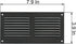 Vent Systems 8'' x 4'' Inch Air Vent Cover - Anthracite - Metal Air Return Grill with Built in Pest Guard Screen HVAC Vent Cover for Home Improvem...