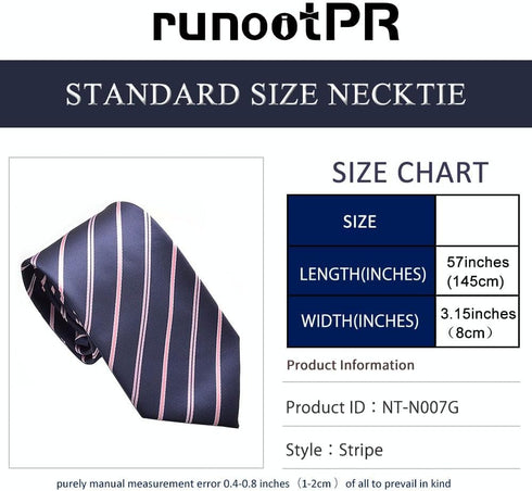 Navy Blue Tie for Men Classic Polka Dot Striped Plaid Paisley Microfiber Necktie Wedding Business Party...