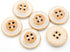 CRAFTMEMORE Wood Buttons 4 Holes White Painted Wooden Button for Sewing DIY Crafts B46 (15mm, 12pcs)...