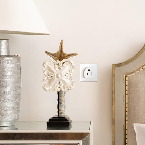 2 Prong to 3 Prong Adapter, Multi Plug Outlet Extender Splitter, 2 Prong Outlet Adapter for USA Wall Plugs for Household Appliances, Travel, Type ...