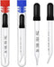 4pcs 1ml Dropper, Glass Dropper with Measurements Bent & Straight Tip Calibrated Accurate Dose Measuring Pipettes Dropper for Essential Oils, Feed...