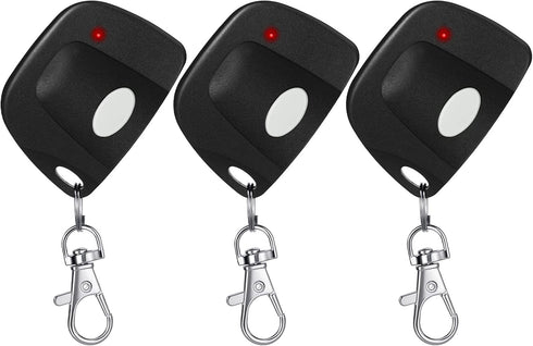 Kingdder 3 Pieces Garage Door Remote Compatible for Multicode 300mhz 10 Dip Switch 3089 3060 3070 Gate Opener Remote Multicode Gate Opener with Ke...