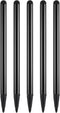 MECCANIXITY 5pcs 2 in 1 Phone Touch Screen Pen Resistive Stylus Pen Aluminum Alloy with Resistance Capacitive Tips Universal, Black......