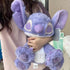 OSOCU® 10" Jumbo Purple Stltch Plush - Violet Little Monster Stuffed Animal - 100% Polyester Anime Plushies Pillow - Embroidered Stitching - Skin-...