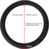 Resilient Car Steering Wheel Cover, Car Silicone Steering Wheel Cover for Men, Fits 14-Inch Steering Wheel Cover in Black, Semi-Wraparound Thin St...