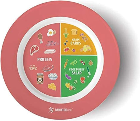Bariatric Portion Control Plate by BariatricPal 2.0 - Pink...