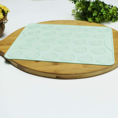 Webake Macaron Silicone Mat Set of 2, Macaroon Baking Mat 54-Cavity, Silicone Template Sheet Baking Pan Liner for Cookie, Pastry Making(Green)...