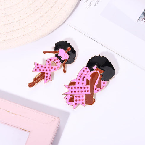 Pink Ribbon Pin Breast Cancer Gifts for Women Girls Breast Cancer Awareness Lapel Pins Hope Love Fight Hope Official Ribbon Pins Breast Cancer Bro...