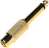 6.35mm 1/4" TS Plug to RCA Female Jack Adapter Connector - 6.35mm Mono Male to RCA Female, Gold-Plated, 10 Pack...
