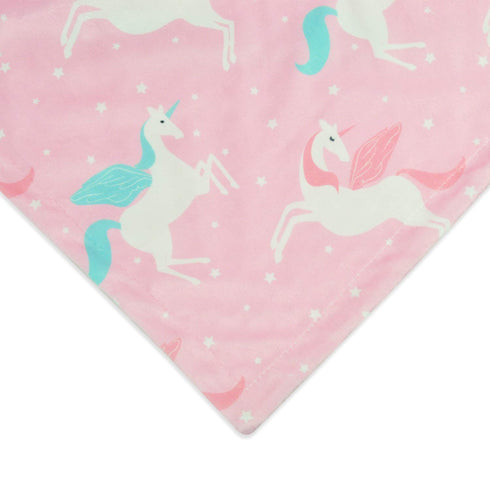 BORITAR Unicorn Baby Blanket for Girls Soft Minky with Double Layer Dotted Backing Ultra Soft and Cute Kids Blanket for Toddler Bed, 30 x 40 Inch ...