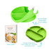 Silicone Suction Plates for Babies, Stick to High Chair Trays and Table, Divided Baby Dishes, Perfect Kids Plates, BPA FREE...