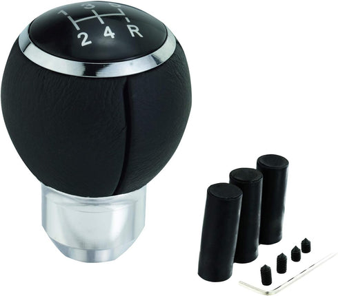 Abfer 5 Speed Shift Knob Leather Gear Shifting Stick Car Handle Shifter Knobs Transmission for Most Manual Vehicles...