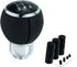 Abfer 5 Speed Shift Knob Leather Gear Shifting Stick Car Handle Shifter Knobs Transmission for Most Manual Vehicles...