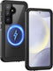 Lanhiem Magnetic for Samsung Galaxy S24 Case, IP68 Waterproof Dustproof, Built-in Screen Protector, Rugged Full Body Shockproof Protective Cover f...