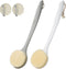 2 Pack Shower Brush for Back, 14in Body Brush Long Handle Back Scrubber, Soft Bristles Shower Brush for Men & Women, Bath Scrubber with Scalp Mass...