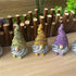 Gnomes Ornament Resin Statues Mini Dwarf Figurine for Desk Outdoor Garden Patio Porch Lawn Home Decor Sculpture (Orange)...
