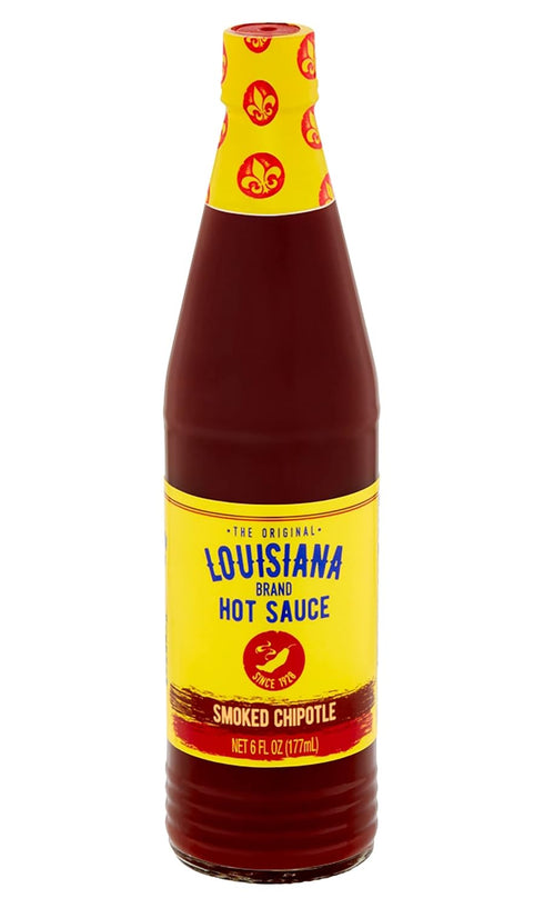 Louisiana Brand Hot Sauce, Smoked Chipotle Hot Sauce, 6 FL OZ Glass Bottle (Pack of 1)...