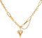 Cute Heart Necklaces for Women Mother's Valentines Day Gifts 18k Real Gold Plated Heart Necklace Small Heart Pendant Choker Necklaces for Women Da...