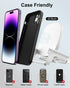 Wireless Charging Station (Detachable Pad & Stand) - Fast 15W Qi Wireless Charging for AirPods, iPhone 14/13/12/11/X/XR/XS/8/Pro/Max/Mini and Sams...