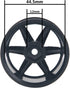 6-Spoke 1.9" Rubber Tires 108mm Wheels & 12mm Hex Hub Wheel Rims Compatible with 1/10 Axial D90 SCX10 CC01 TF2 RC Off-Road Climbing Crawler Car...