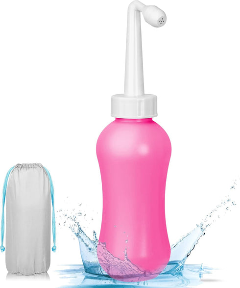 Peri Bottle Postpartum for Feminine Care, Portable Travel Bidet for Toilet 15.4OZ , Perineal Bottle for Personal Cleaning, Outdoor, Travling...