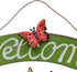 Sunflower Welcome Sign Metal Hanging Welcome Plaque for Wall Front Door - Decorative Flower Yard Signs Spring Wreath Decor for Garden Porch Patio ...