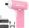 ENERTWIST Pink Electric Cordless Screwdriver, Rechargeable 4V Power Screwdriver with LED Light,12Pcs Accessories for Home Repair...