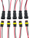 HIGHROCK 5 Kit 2 Pin Way Car Waterproof Electrical Connector Plug with Wire AWG Marine...