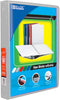 BAZIC 1/2" Grey 3-Ring View Binder w/ 2-Pockets...
