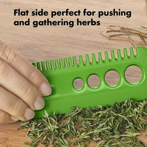 Green Leaf Herb Stripper, Vegetable Herb Eliminator Comb Kitchen Herb Leaf Stripping Tool Herb Pealer for Kale, Chard, Collard Greens, Thyme, Kitc...