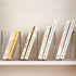 YAGELI Clear Acrylic Desk File Sorter Purse/Handbag Organizer Clutch Divider Mesh Folder Office Supplies Stand Bookshelf (3 Sections) (2Pack-4Sect...