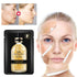 24K Gold Foil Hyaluronic Mask, 10 Pack Gold Foil Essence Face Mask Patches, Gold Hyaluronic Acid Patches, Anti-Aging Moisturizing Hydrating Face S...