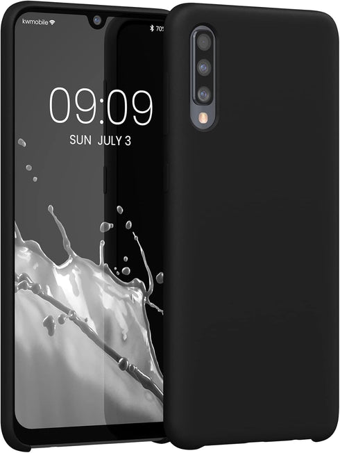 kwmobile Case Compatible with Samsung Galaxy A50 Case - TPU Silicone Phone Cover with Soft Finish - Black...