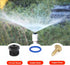10 Pcs Garden Misting Nozzles 1/2" Adjustable Garden Lawn Water Spray Misting Nozzle 360-rotating Agricultural Lawn Watering Atomizing Greenhouse ...